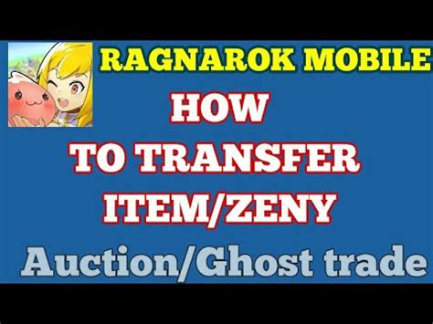 Trading items in Ragnarok Mobile (Auction trade/Ghosttrade).